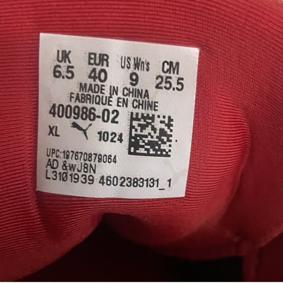 Puma speedcat OG sneakers Red/white sz 9 usa - Picture 8 of 8